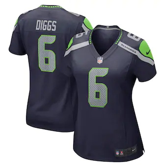 womens nike quandre diggs college navy seattle seahawks pla
